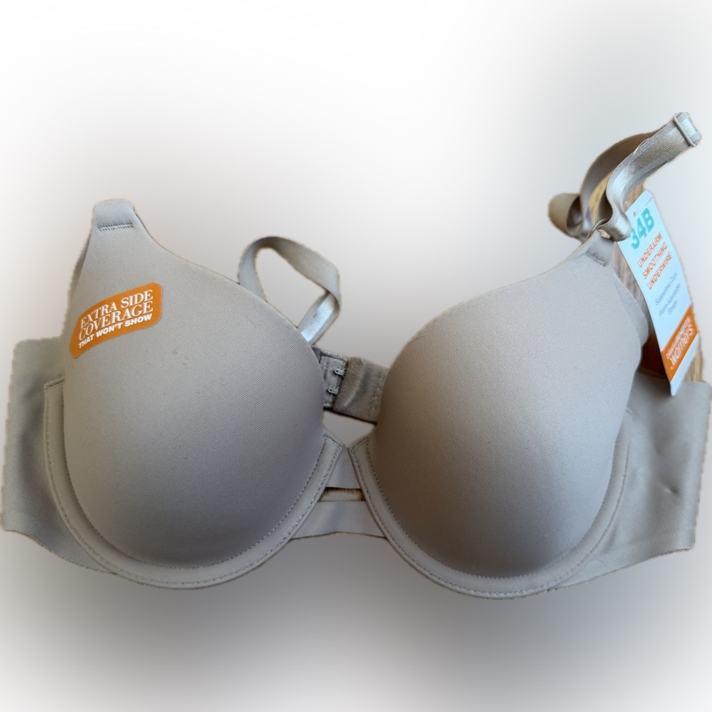 Warner's blissful benefits, nude bra, 34B RA3561W
